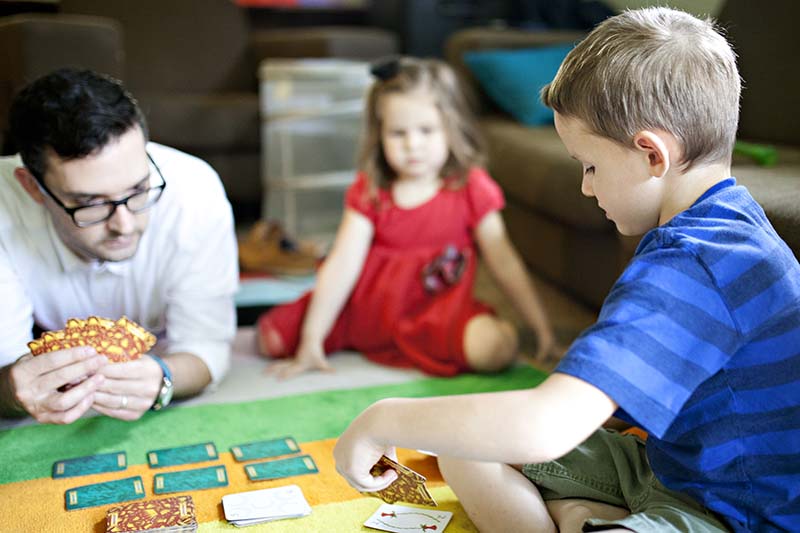 Jugando en familia